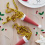 Red Santa Hat Shaped Christmas Party Poppers, thumbnail 1 of 2