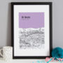 Personalised St Neots Print, thumbnail 4 of 9