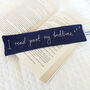 I Read Past My Bedtime Embroidered Bookmark, thumbnail 3 of 4