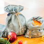 Linen Produce Bags Set Of Three, thumbnail 2 of 2