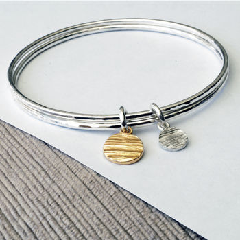 Personalised Solar Disk Bangle, 2 of 4