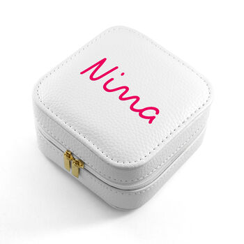Personalised Summer Style White Jewellery Case, 8 of 12