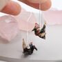 Japanese Paper Origami Crane Ear Threaders Two, thumbnail 2 of 10