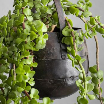 Hanging Planter With Handle 'Sinduri', 2 of 5