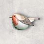 Gift Boxed Grey Winter Scarf And Fuchsia Robin Scarf Set, thumbnail 4 of 7