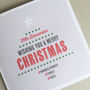 Personalised Hashtag Christmas Card, thumbnail 3 of 7