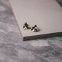 Pebble Geometric Stud Earrings | 18 K Gold Plated, thumbnail 4 of 7