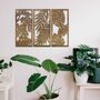 Framed Wooden Leaves Tropical Oasis Wall Decor, thumbnail 5 of 12