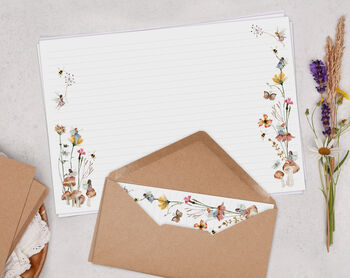 A4 Landscape Letter Writing Paper With Fairy And Floral Design, 4 of 4