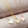Mini 9ct Gold Initial Heart Necklace, thumbnail 5 of 7