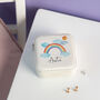 Personalised Little Rainbow And Clouds Jewellery Box, thumbnail 2 of 4