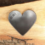 11th Anniversary Gift, Decorative Smooth Steel Heart Dish, thumbnail 1 of 10