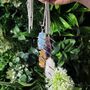 Silver Plated Raw Rose Quartz Pendant Necklace, thumbnail 2 of 2