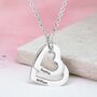 Personalised Multi Hearts Shaped Engraved Necklace, thumbnail 7 of 9