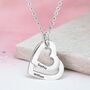 Personalised Multi Hearts Shaped Engraved Necklace, thumbnail 1 of 9