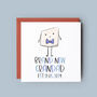 Brand New Grandfather Personalised New Baby Card, thumbnail 1 of 3