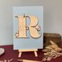 Personalised Initial Letter Father's Day Card, thumbnail 1 of 9
