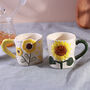 G Decor Handmade And Hand Painted Sunflower Bloom Mug Collection, thumbnail 1 of 4