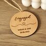 Personalised Engaged Hanging Keepsake,Couple Engagement, thumbnail 5 of 5