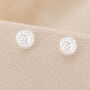 Sterling Silver Hammered Ball Stud Earrings, thumbnail 1 of 9