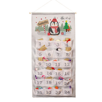 Personalised Christmas Penguin Advent Calendar, 5 of 5