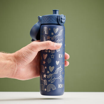 Personalised Unicorn Children's School Ion8 Water Bottle, 4 of 9
