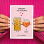 Favourite Drinks Personalised Anniversary Card, thumbnail 1 of 11