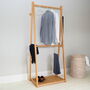 Double Clothes Rail Wooden, thumbnail 3 of 4