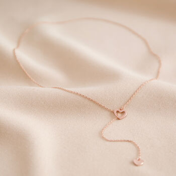 Mismatched Heart Lariat Necklace, 6 of 11