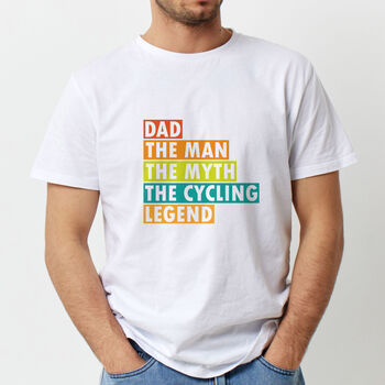 Cycling Enthusiast Dad Tshirt, 2 of 5