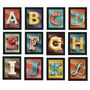 Framed Alphabet Pop Art Style Jigsaw, thumbnail 3 of 8