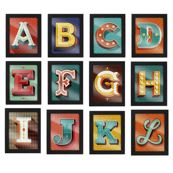 Framed Alphabet Pop Art Style Jigsaw, 3 of 8