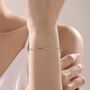Extra Delicate Paperclip Chain Bracelet, thumbnail 1 of 10