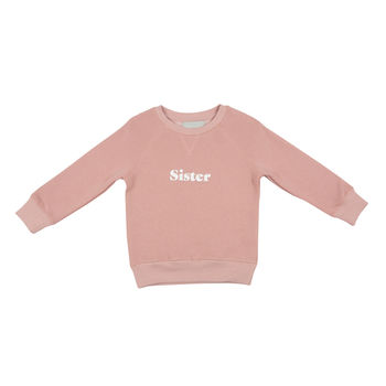 Faded Blush 'Sister' Sweatshirt, 3 of 3