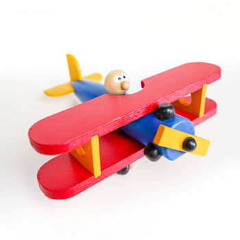 Personalised Wooden Plane / Push Along Toy, 3 of 5