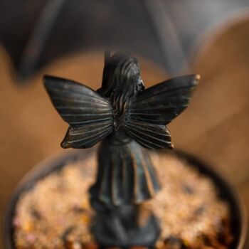 Hanging Bird Feeder Fairy With Umbrella Bird Bath Decor, 2 of 11