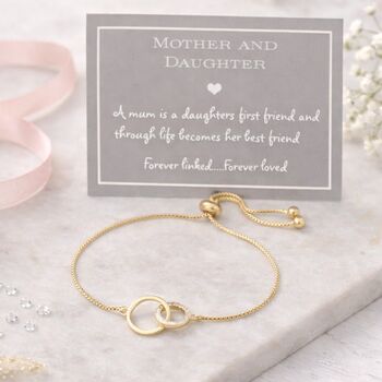 Mother And Daughter Links Drawstring Bracelet, 4 of 8