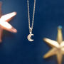 Twilight Silver Moon Necklace, thumbnail 5 of 7