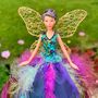 Large Turquoise Sparkle Fairy Tree Topper, thumbnail 2 of 4
