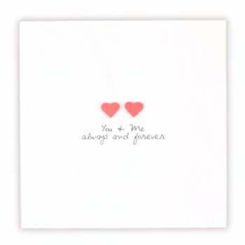 Lgbt Handmade 'You And Me Always And Forever' Card Red, 6 of 6