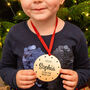 Personalised Children's Santa's Nice List Medal, thumbnail 2 of 8
