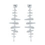925 Sterling Silver Shard Statement Drop Earrings, thumbnail 1 of 2