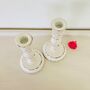 Pair Of Vintage Hand Painted Candlesticks ~ 27, thumbnail 6 of 6