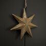 Mottled Golden Star Hanging Decoration, thumbnail 2 of 2