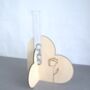 Personalised Wood And Glass Bud Vase, thumbnail 2 of 5