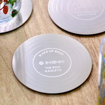 Personalised Music Spotify Code Coaster, 3 of 7