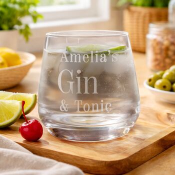 Personalised Name And Choice Of Drink Glass With Gift Box, 4 of 4