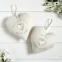 Personalised Cotton 2nd Wedding Anniversary Heart Gift, thumbnail 8 of 10