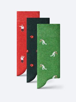 The Cricketer's Giftbox – Luxury Cricket Themed Socks, 2 of 8