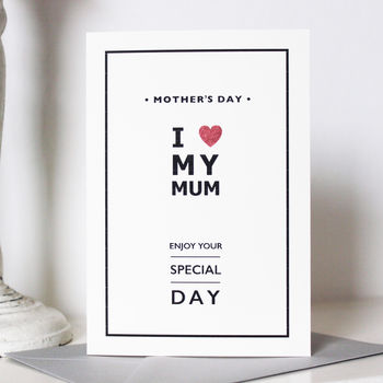 'I Heart My Mum' Card, 3 of 3